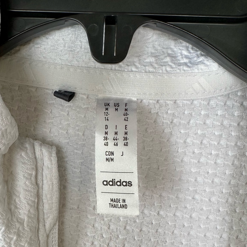 White Active Jacket Adidas Ultimate 365 Textured Full Zip - Picture 5 of 14